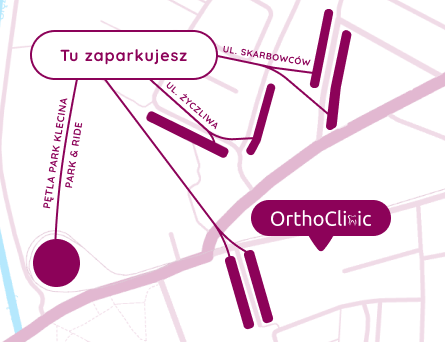 Rysowana mapa pokazująca Orthoclinic