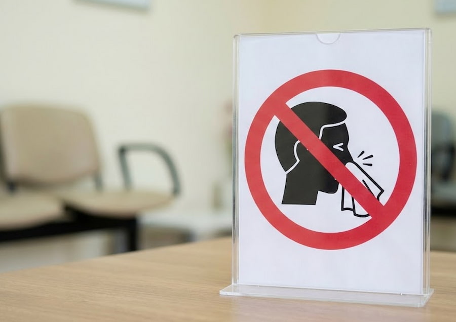 Zakaz dmuchania nosa pod zabiegu sinus lift